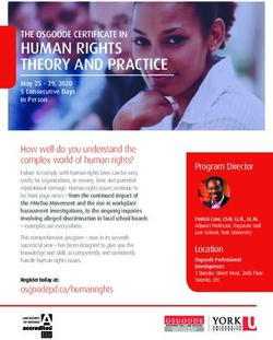 HUMAN RIGHTS THEORY AND PRACTICE - THE OSGOODE CERTIFICATE IN - Osgoode Professional ...
