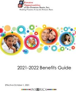 2021-2022 Benefits Guide - Effective October 1, 2021 - Head Start Program | Odessa, TX