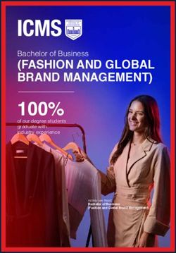 (FASHION AND GLOBAL BRAND MANAGEMENT) - Bachelor of Business graduate with industry experience