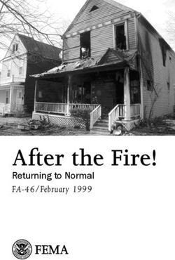 After the Fire! Returning to Normal - FA-46/February 1999