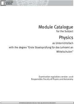 Module Catalogue for the Subject