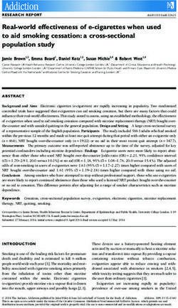 Real-world effectiveness of e-cigarettes when used to aid smoking cessation: a cross-sectional population study