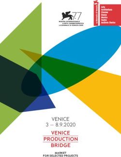 VENICE 3 - 8.9.2020 FOR SELECTED PROJECTS - La Biennale di Venezia
