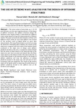 THE USE OF EXTREME WAVE ANALYSIS FOR THE DESIGN OF OFFSHORE STRUCTURES - IRJET