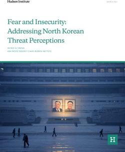Fear and Insecurity: Addressing North Korean Threat Perceptions - MARCH 2021