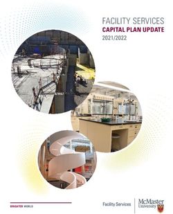 FACILITY SERVICES CAPITAL PLAN UPDATE 2021/2022 - BRIGHTER WORLD