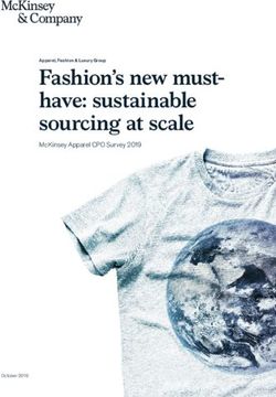 FASHION'S NEW MUST- HAVE: SUSTAINABLE SOURCING AT SCALE - MCKINSEY APPAREL CPO SURVEY 2019