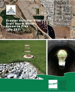 G reater Hollister Area Draft Storm ater Resource Plan