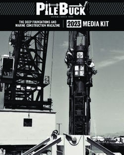 2023 MEDIA KIT THE DEEP FOUNDATIONS AND MARINE CONSTRUCTION MAGAZINE - PILE BUCK MAGAZINE