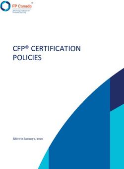 CFP CERTIFICATION POLICIES - Effective January 1, 2020 - FP Canada