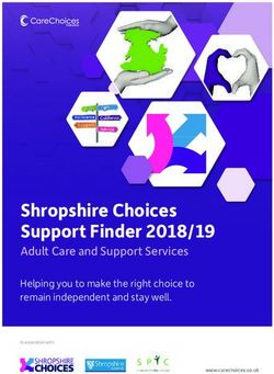 Shropshire Choices Support Finder 2018/19 - Adult Care and Support Services Helping you to make the right choice to remain independent and stay ...