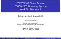 CSF2600505 Sistem Operasi CSGE602055 Operating Systems Week 00: Overview