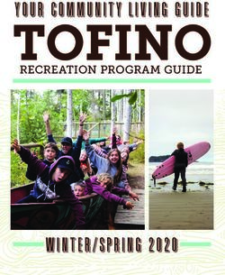 TOFINO Your Community Living Guide - winter/spring 2020 - RECREATION PROGRAM GUIDE