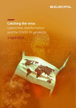 Catching the virus cybercrime, disinformation and the COVID-19 pandemic 3 April 2020 - Europol