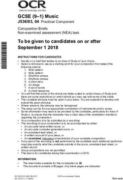 GCSE (9-1) Music J536/03, 04 Practical Component Composition Briefs Non-examined assessment (NEA) task - OCR