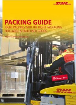 PACKING GUIDE RIGHT PACKING WITH THE RIGHT PACKAGING FOR LARGE & PALLETISED GOODS - DHL