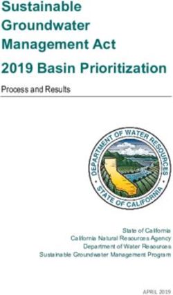 Sustainable Groundwater Management Act 2019 Basin Prioritization - Process and Results - EMWD