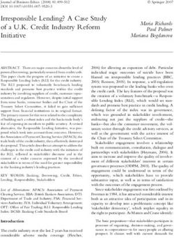 Irresponsible Lending? A Case Study of a U.K. Credit Industry Reform Initiative