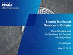 Municipal Services Offices Provincial Update - Fall 2019 - AMCTO