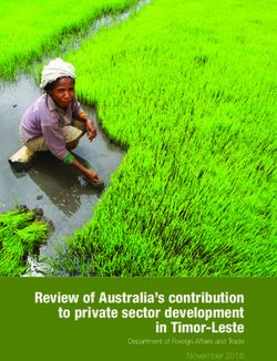 Review of Australia's contribution to private sector development in Timor-Leste - November 2018