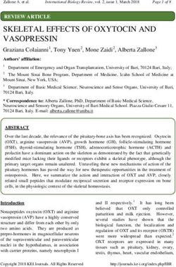 SKELETAL EFFECTS OF OXYTOCIN AND VASOPRESSIN - KEI Journals