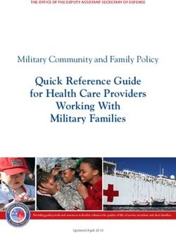 Quick Reference Guide for Health Care Providers Working With Military Families