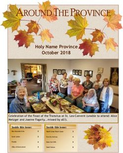 AROUND THE PROVINCE Holy Name Province October 2018 - Sisters of St. Francis