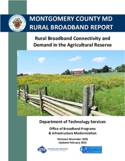 MONTGOMERY COUNTY MD RURAL BROADBAND REPORT