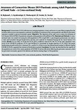 Awareness of Coronavirus Disease 2019 Pandemic among Adult Population of Tamil Nadu - A Cross-sectional Study - Annals of Community Health