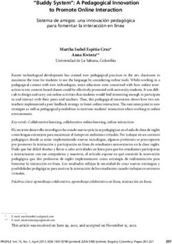 "Buddy System": A Pedagogical Innovation to Promote Online Interaction