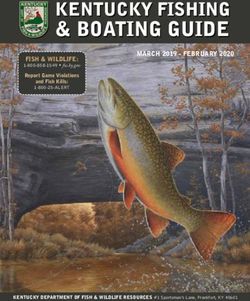 BOATING GUIDE KENTUCKY FISHING - Kentucky Department of Fish and Wildlife ...
