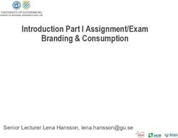 Introduction Part I Assignment/Exam Branding & Consumption - Senior Lecturer Lena Hansson