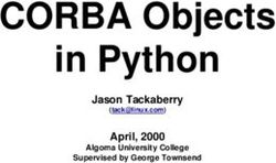 CORBA Objects in Python - Jason Tackaberry April, 2000 Algoma University College Supervised by George Townsend