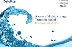 A wave of digital change: Trends in digital E-nnovation 2013 - In association with - Deloitte