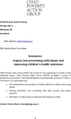 Inquiry into preventing child abuse and improving children's health outcomes - Child Poverty Action Group