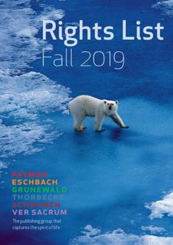 Rights List Fall 2019 - The publishing group that captures the spirit of life - Jan Thorbecke Verlag