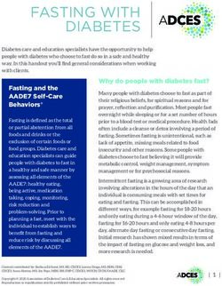 FASTING WITH DIABETES - American Association of Diabetes ...