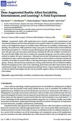 Does Augmented Reality Affect Sociability, Entertainment, and Learning? A Field Experiment - MDPI