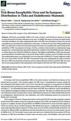 Tick-Borne Encephalitis Virus and Its European Distribution in Ticks and Endothermic Mammals - MDPI