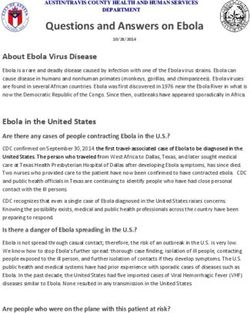 Questions and Answers on Ebola