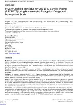 Privacy-Oriented Technique for COVID-19 Contact Tracing (PROTECT) Using Homomorphic Encryption: Design and Development Study - XSL FO