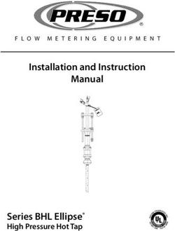 Installation and In struc tion Man u al - Series BHL Ellipse High Pressure Hot Tap