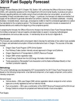 2019 Fuel Supply Forecast - Oregon.gov