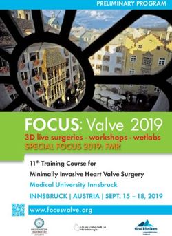 FOCUS: Valve 2019 3D live surgeries - workshops - wetlabs - SPECIAL FOCUS 2019: FMR - Medizinische Ausstellungsund ...