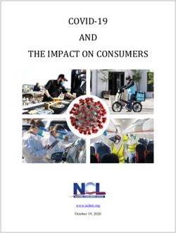 COVID-19 AND THE IMPACT ON CONSUMERS - National Consumers ...