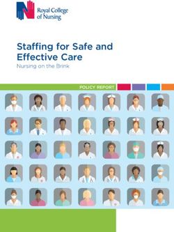 Staffing for Safe and Effective Care - Nursing on the Brink - Royal College of Nursing