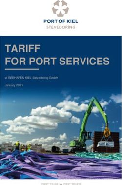 TARIFF FOR PORT SERVICES - PORT OF KIEL