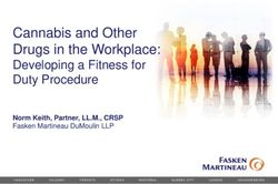 Cannabis and Other Drugs in the Workplace: Developing a Fitness for Duty Procedure