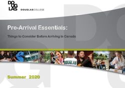 Pre-Arrival Essentials: Summer 2020 Things to Consider Before Arriving in Canada - Douglas College