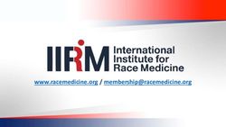 www.racemedicine.org - International Institute for Race Medicine